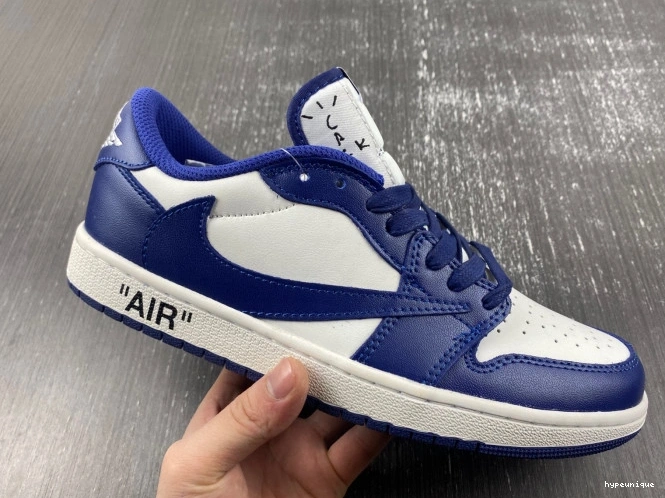 HYPE X X JORDAN 1 OFF-WHITE DM7890-101 SCOTT AIR CUSTOM TRAVIS 0630